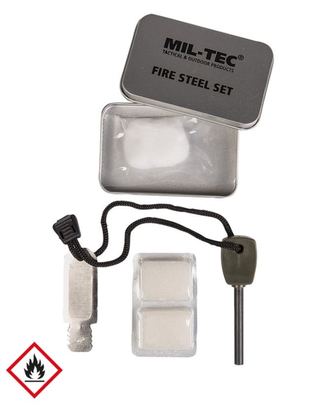 Tűzgyújtó szett fémdobozban 