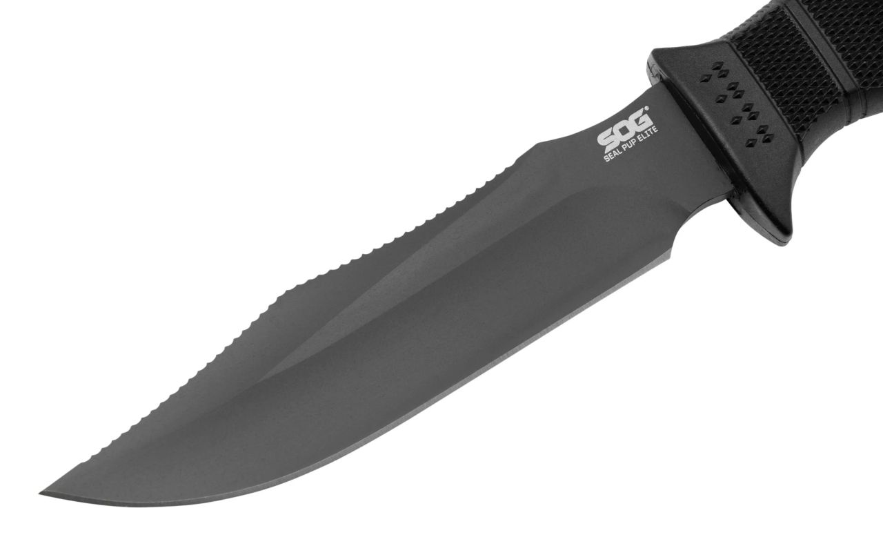SOG Seal Pup Elite – taktikai tőr, AUS‑8 acél, Cordura/Kydex tok (Herbertz)