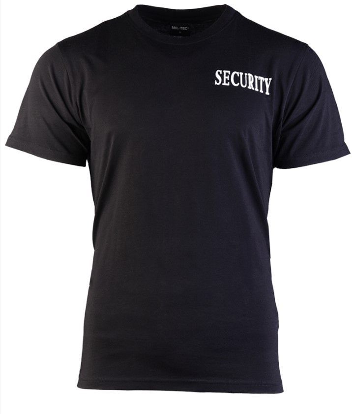 MIL‑TEC® Security póló – fekete, 100% pamut, 140–145 g/m² MIL‑TEC® Security póló – fekete, 100% pamut, 140–145 g/m²