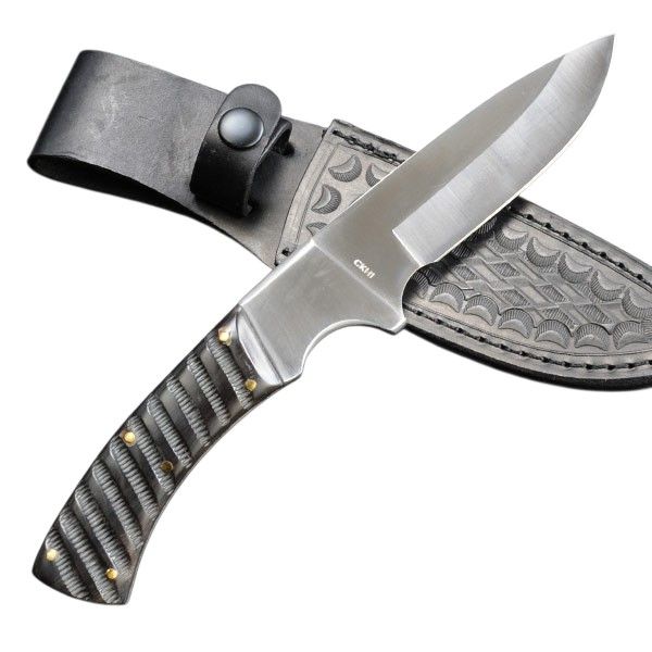 Smith & Wesson SKINNER (CKH1) – Vadász- és túrakés valódi bivalyszarv markolattal