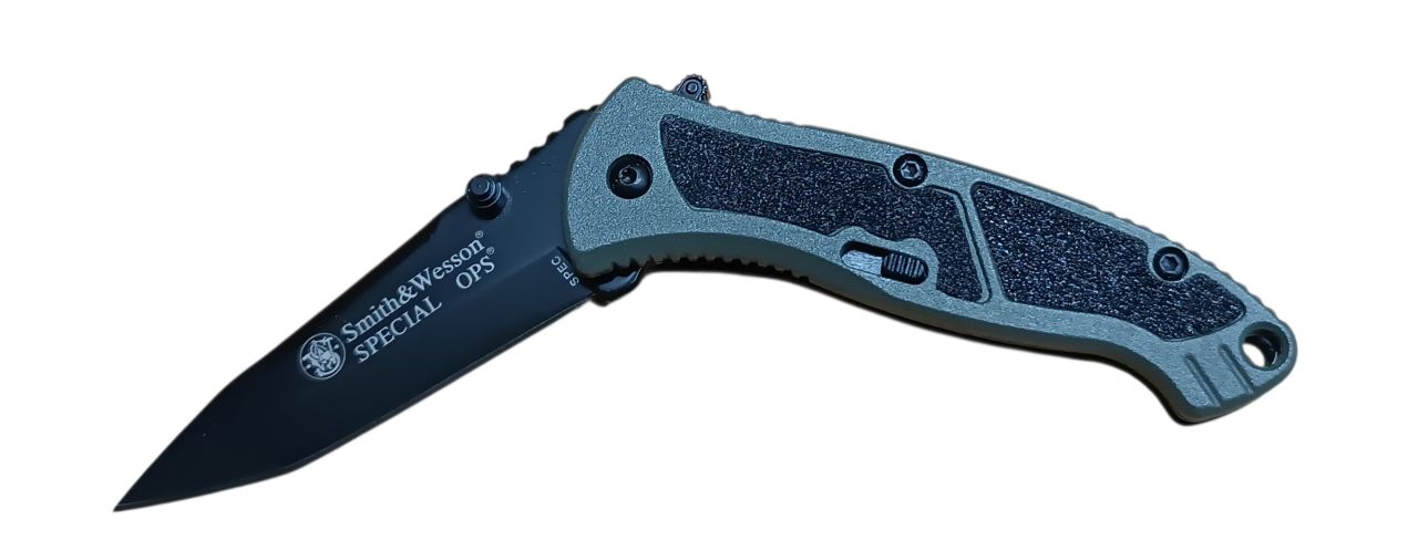 Smith & Wesson SPECIAL OPS – Rugós rásegítésű taktikai bicska (4034 acél, alumínium nyél)