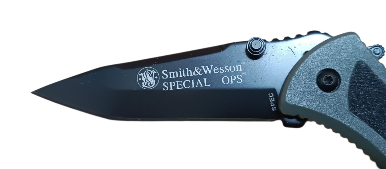 Smith & Wesson SPECIAL OPS – Rugós rásegítésű taktikai bicska (4034 acél, alumínium nyél)