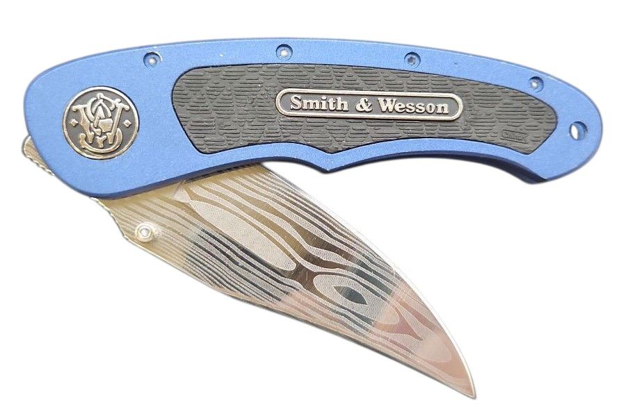 Smith & Wesson CH205D – Egykezes zsebkés damaszkusz mintázatú pengével