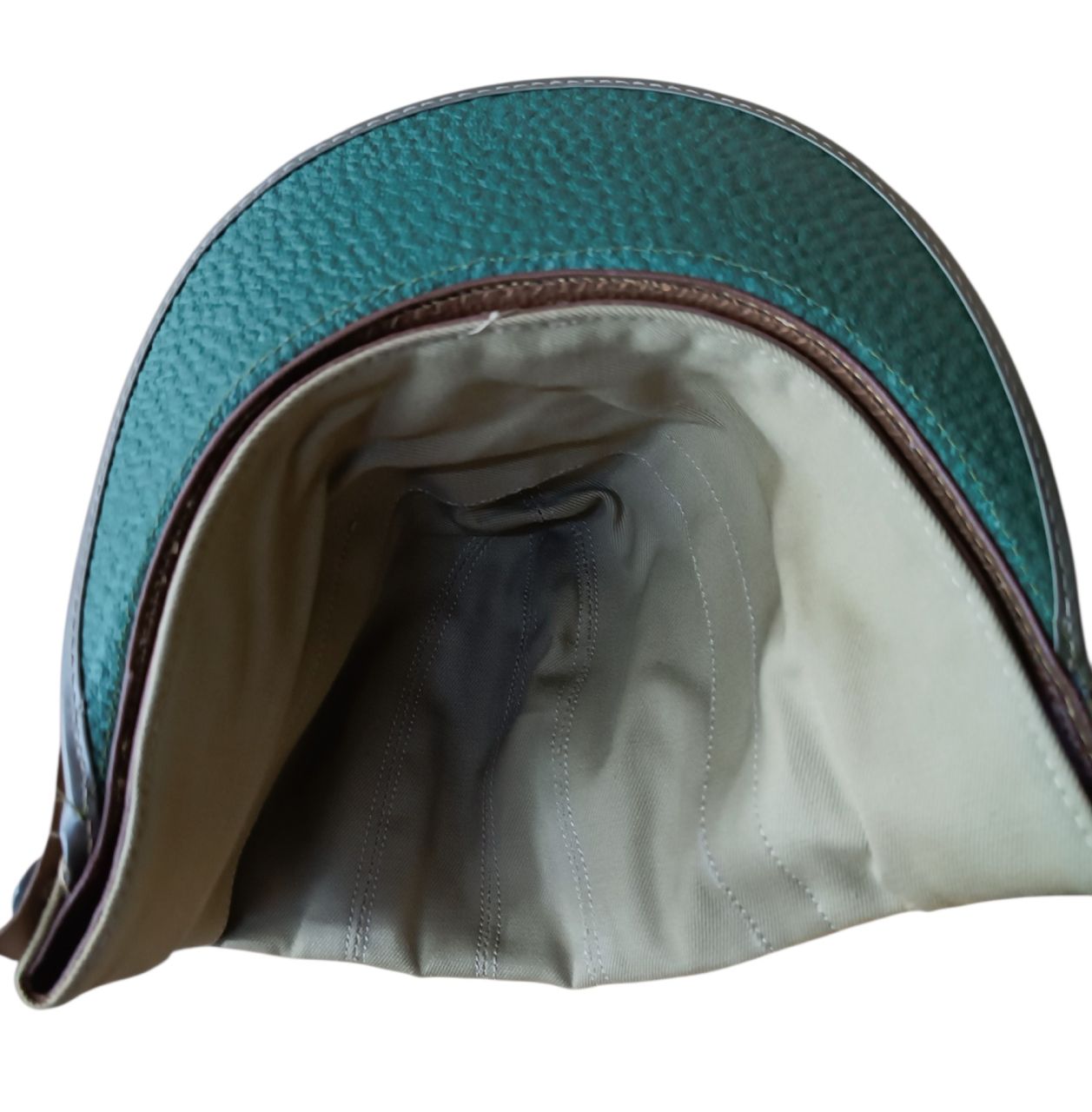 Olasz kimenő sapka – sildes, olívzöld, ködvágó stílus, Made in Italy Olasz kimenő sapka – sildes, olívzöld, ködvágó stílus, Made in Italy