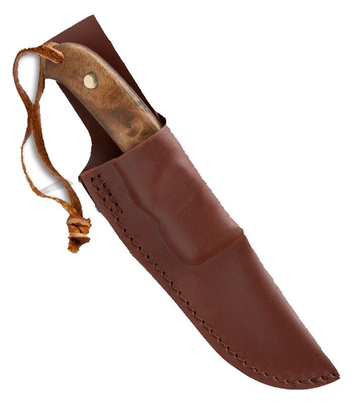Schrade Mini Pro Hunter PH2E vadászkés – 440 acél, fa markolat, réz bakni
