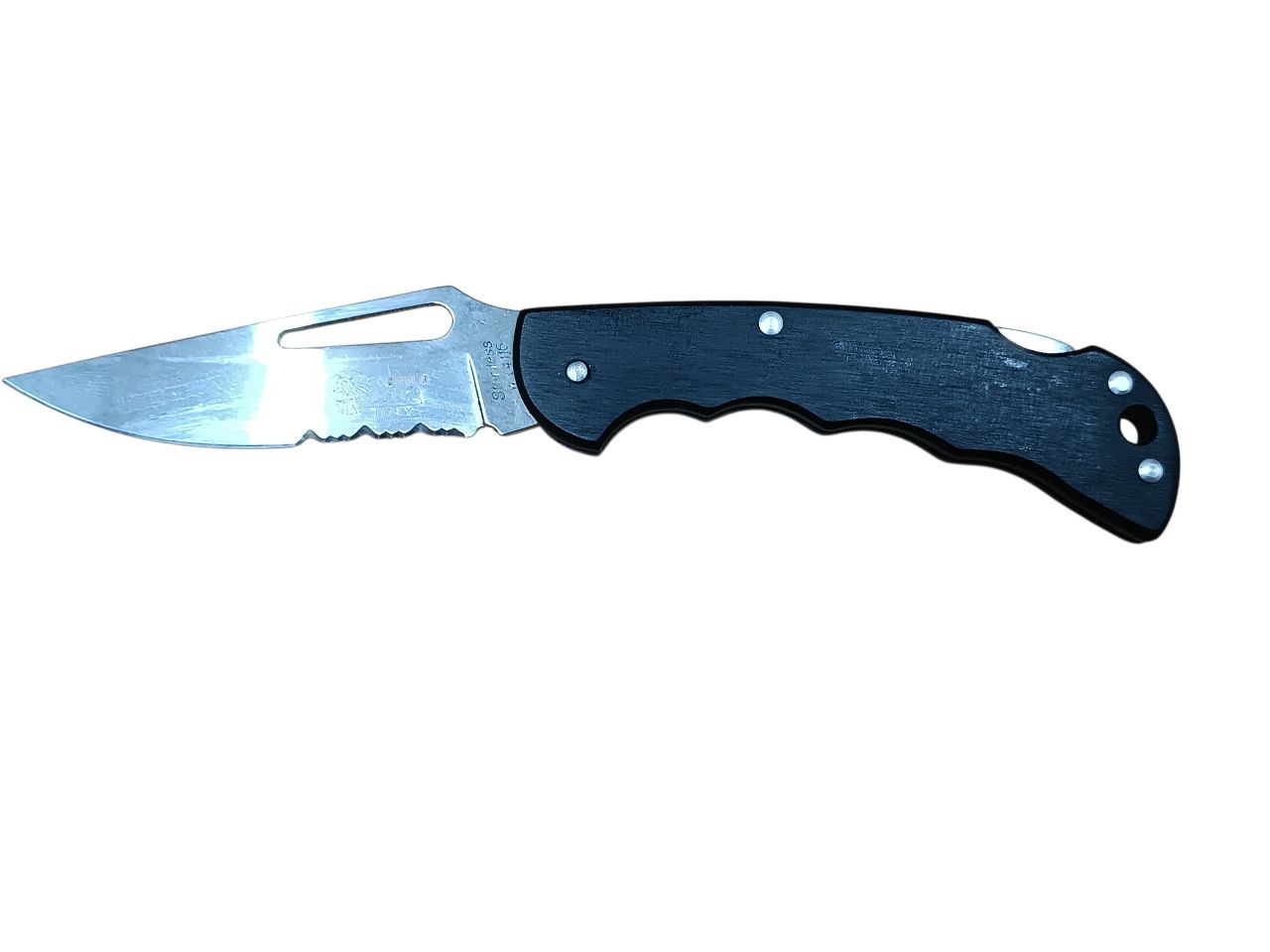 LionSteel Guardia di Finanza – LST771CBK – 440C acél, eloxált dural nyél, szolgálati zsebkés