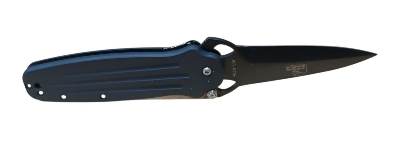 Iron Eagle – egykezes zsebkés, 9 cm 1.4116 acél penge, fekete alumínium nyél Iron Eagle – egykezes zsebkés, 9 cm 1.4116 acél penge, fekete alumínium nyél
