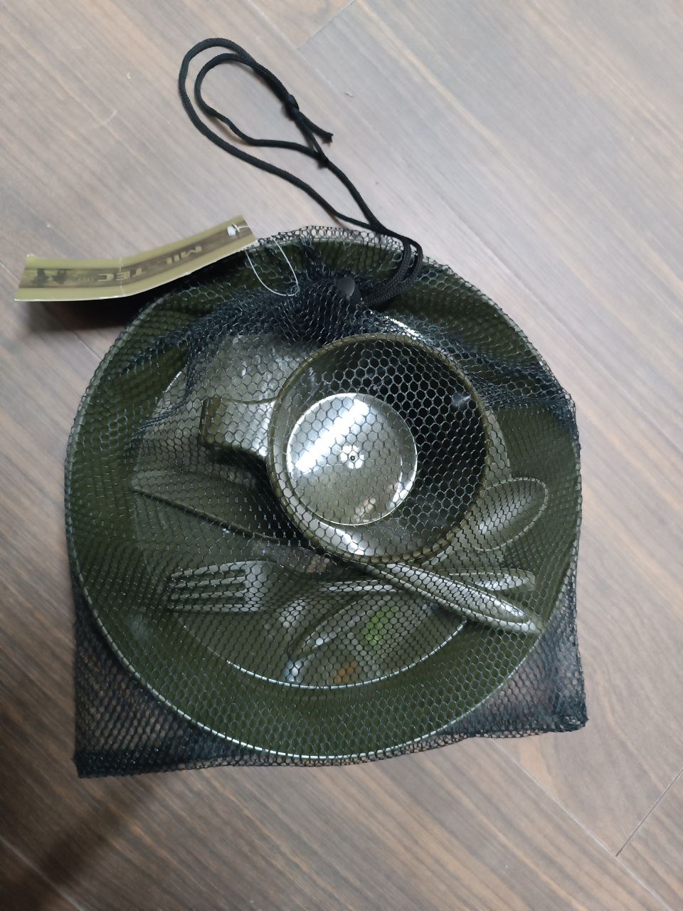 Camping szett olívzöld