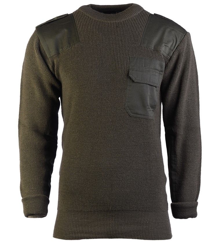 Bundeswehr új katonai gyapjú pulóver – Sturm, olív, nagy méretekben is