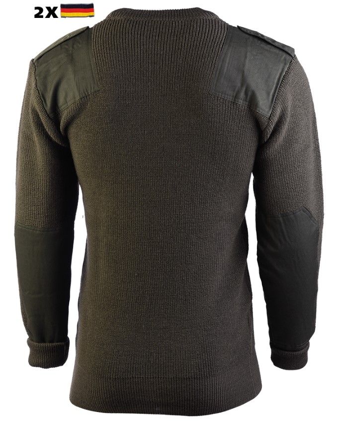 Bundeswehr új katonai gyapjú pulóver – Sturm, olív, nagy méretekben is