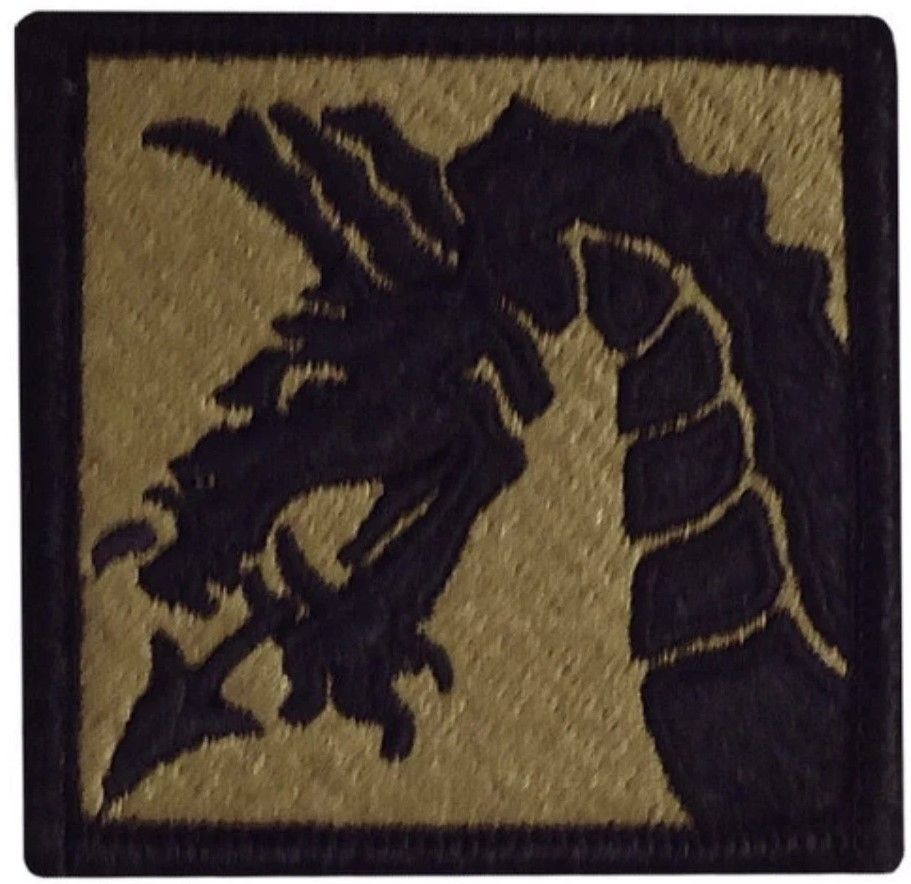 U.S. Army XVIII Airborne Corps – OCP Scorpion Hímzett Válljelző (Sárkány Motívum)