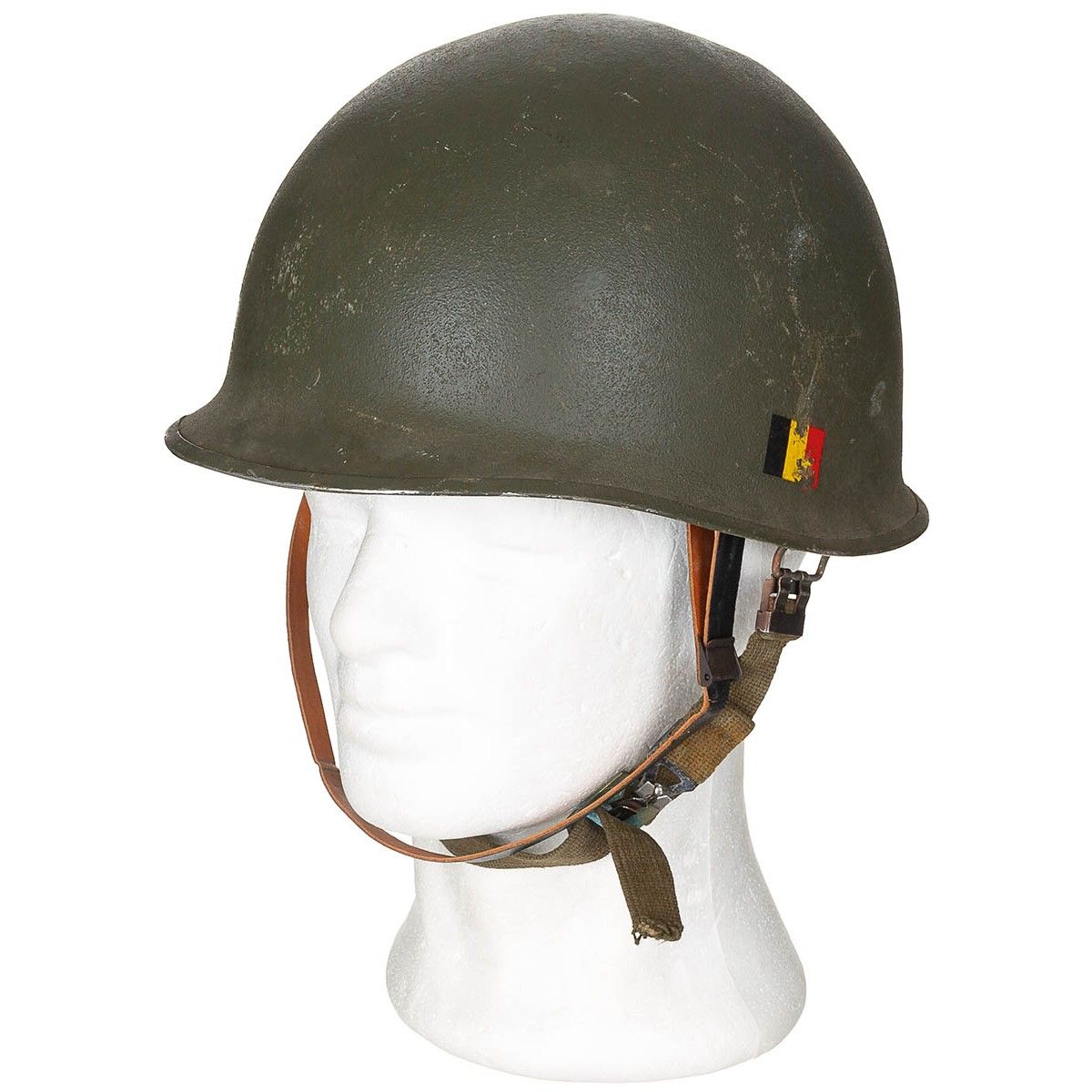 Belga "Helmet, Steel, M1" rohamsisak OD green