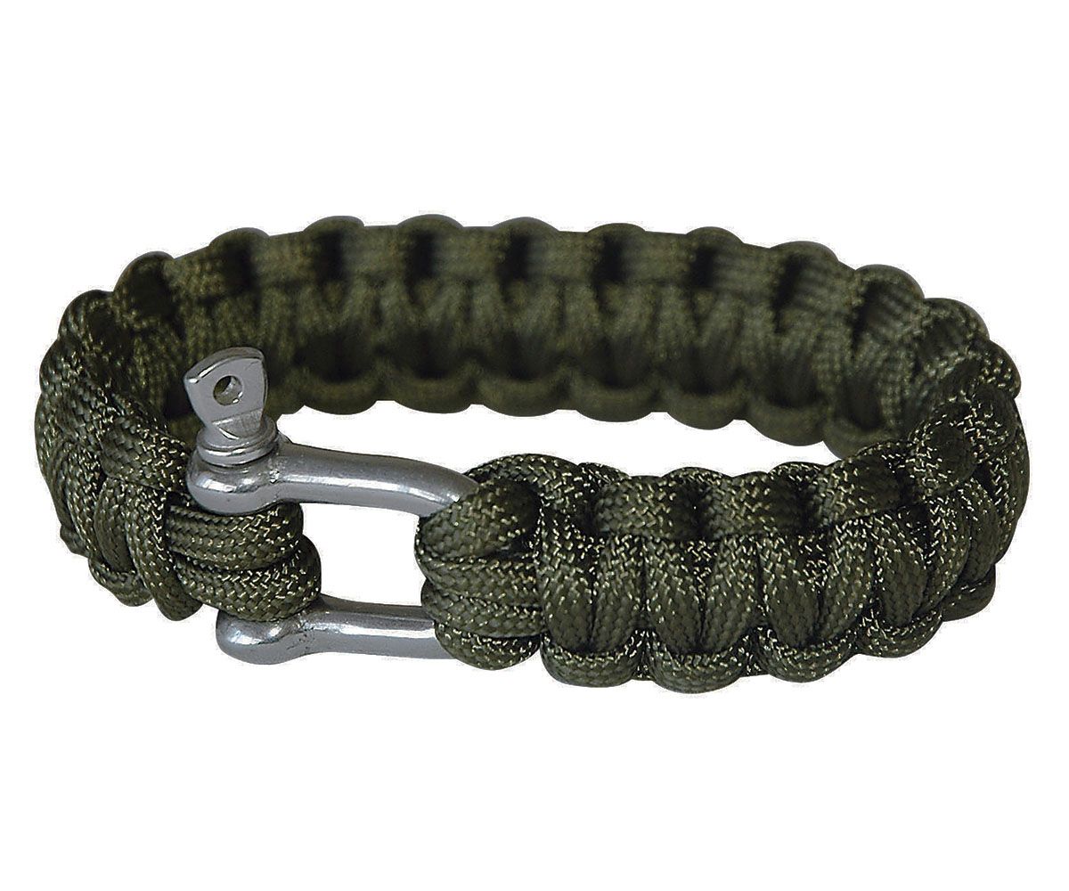 Vészhelyzeti Paracord karkötő fémkapoccsal
