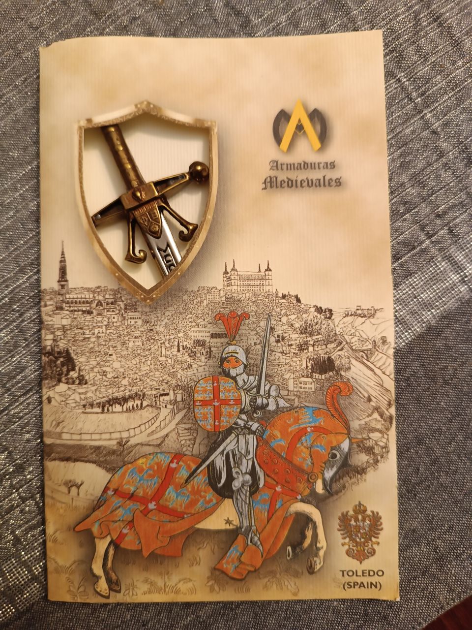 Papír vágó mini díszkard 'ROBIN HOOD'