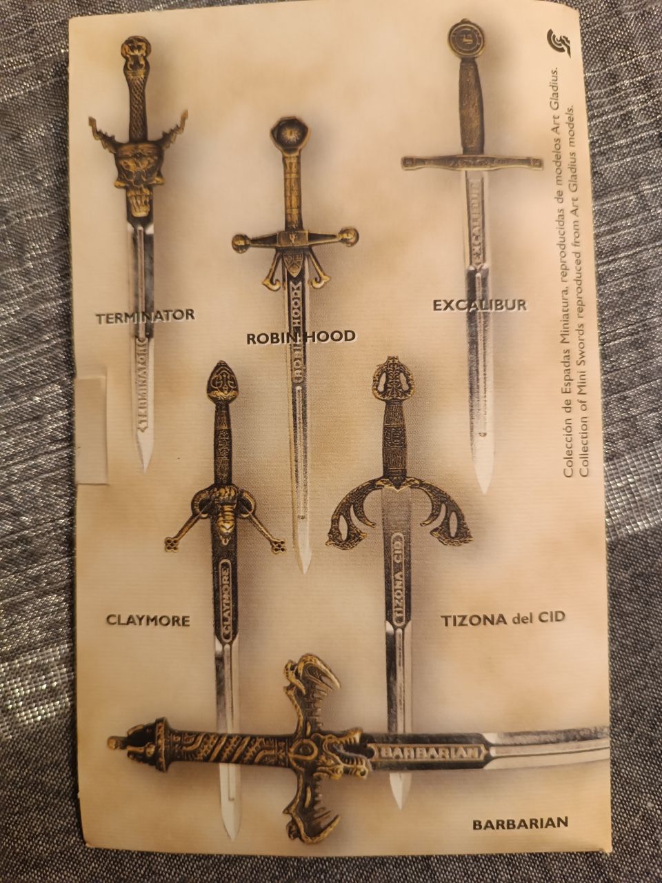 „BARBARIAN” mini díszkard – 15 cm, Armaduras műhely