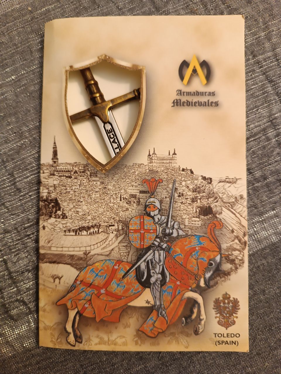 Papír vágó mini díszkard 'WALLACE'