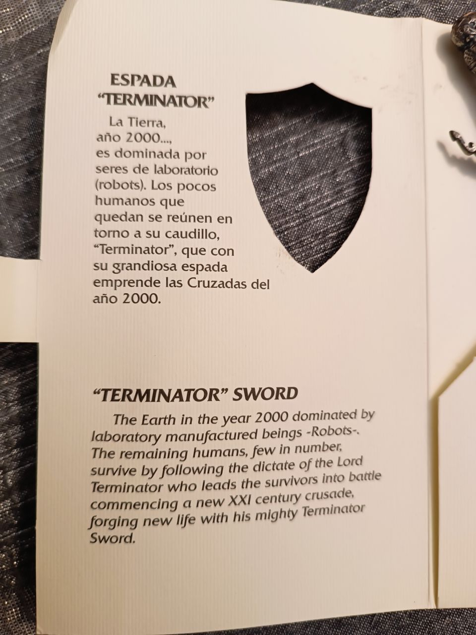 Papír vágó mini díszkard ESPADA 'TERMINATOR' Papír vágó mini díszkard ESPADA 'TERMINATOR'