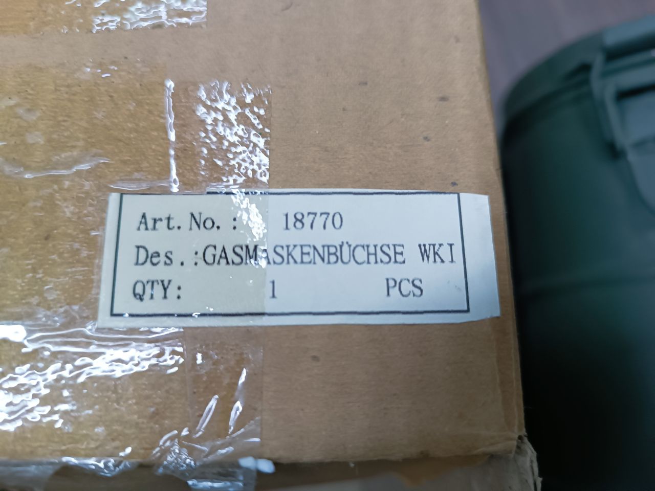 Gasmaskenbüchse M17 gázmaszk tartó 