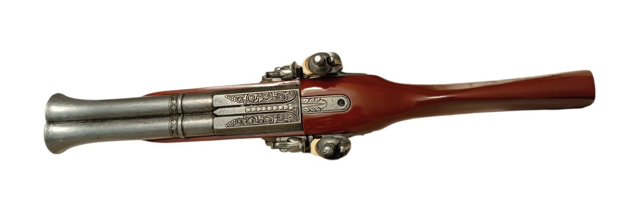 Dupla csövű kovaköves pisztoly