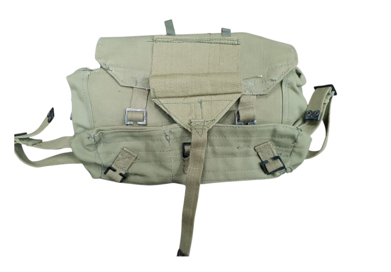 Görög M37 kenyérzsák – eredeti katonai vászon oldaltáska (használt)