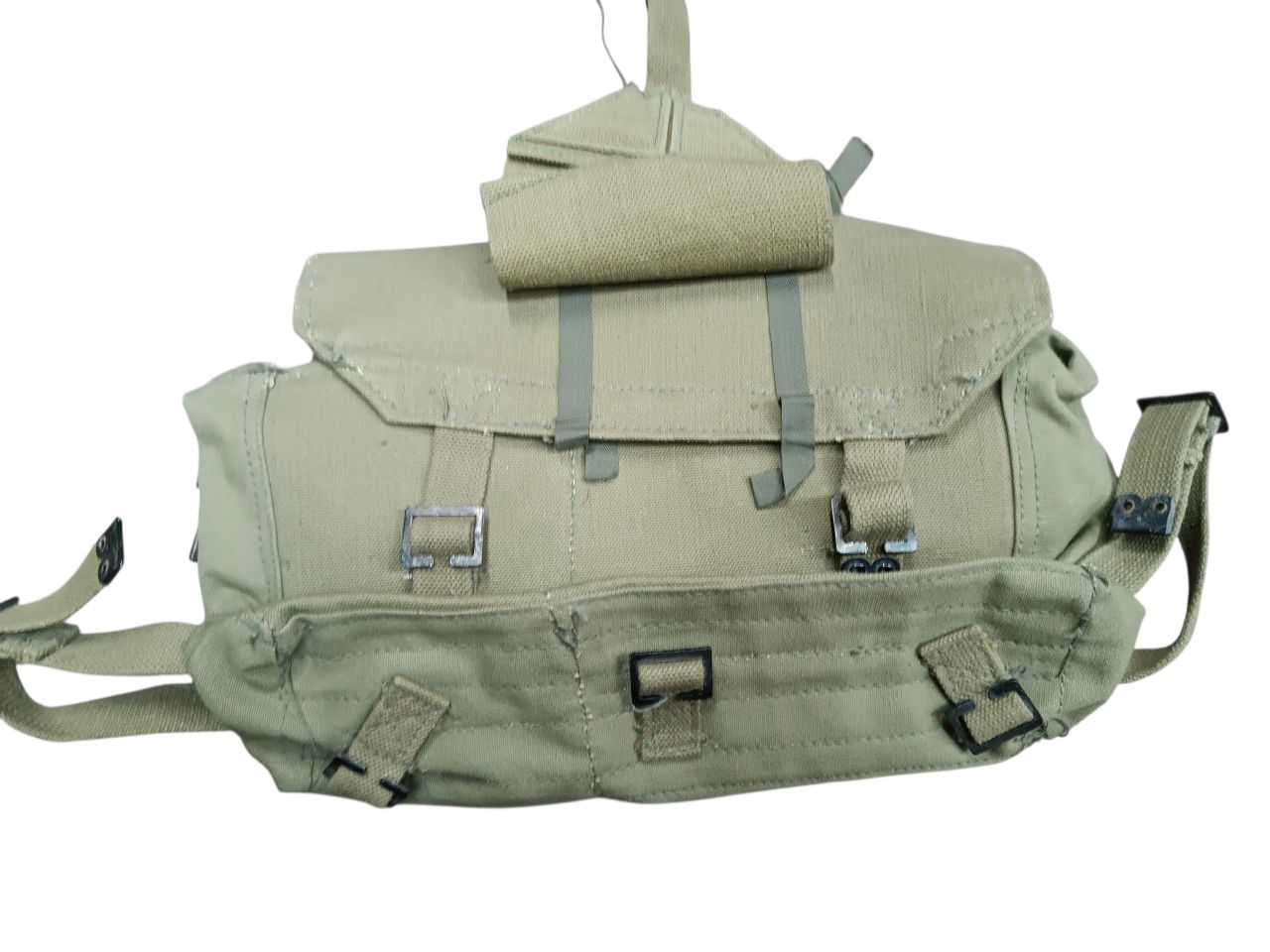 Görög M37 kenyérzsák – eredeti katonai vászon oldaltáska (használt)