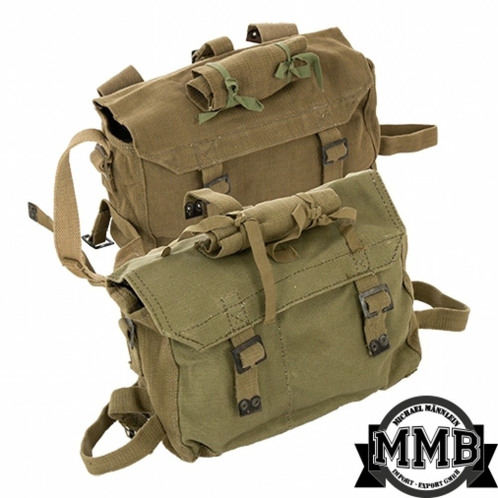 Görög M37 kenyérzsák – eredeti katonai vászon oldaltáska (használt)