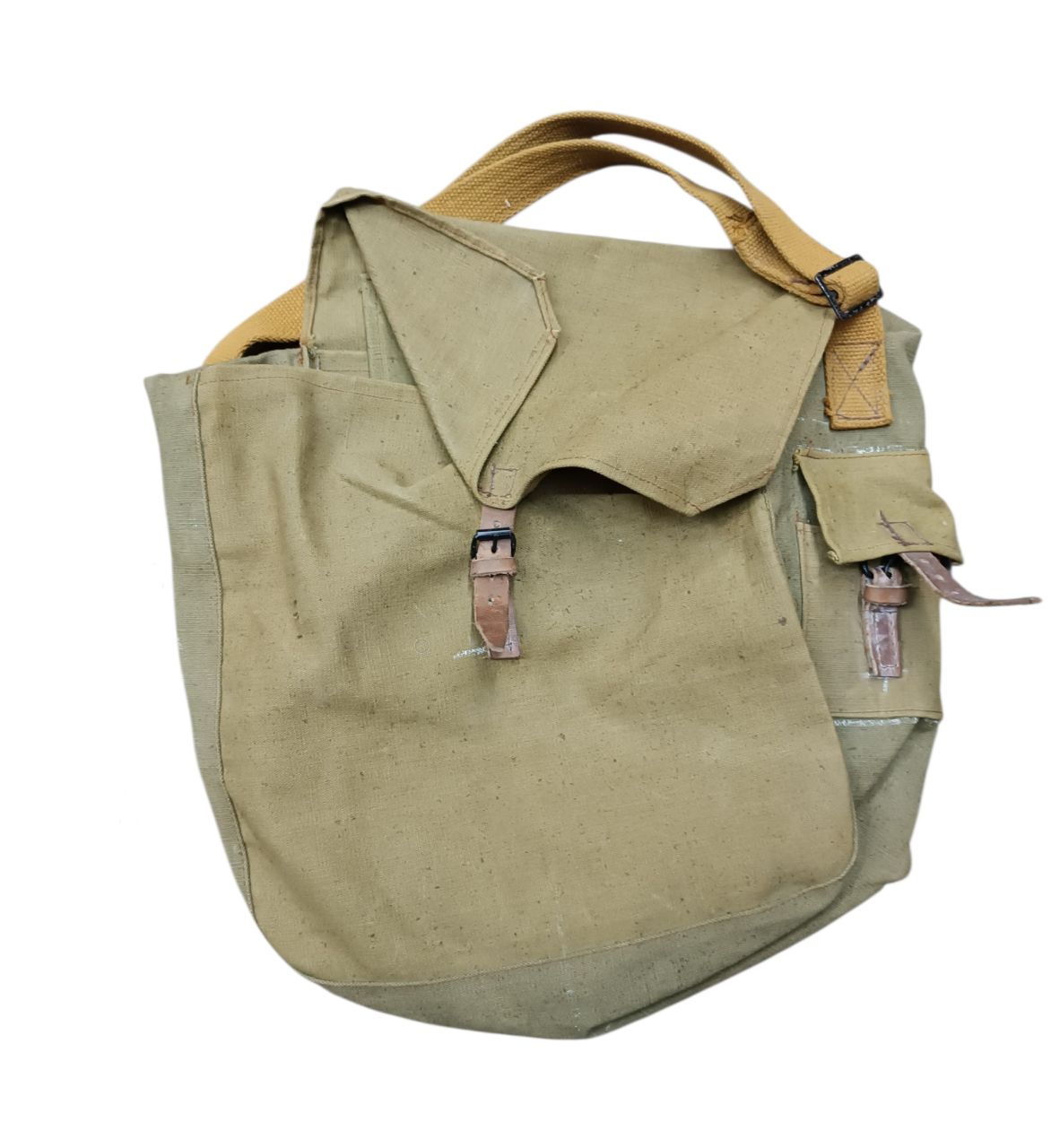 Olasz katonai válltáska – Tascapane Mod. 28/39 utódmodell (1950–60-as évek, használt)