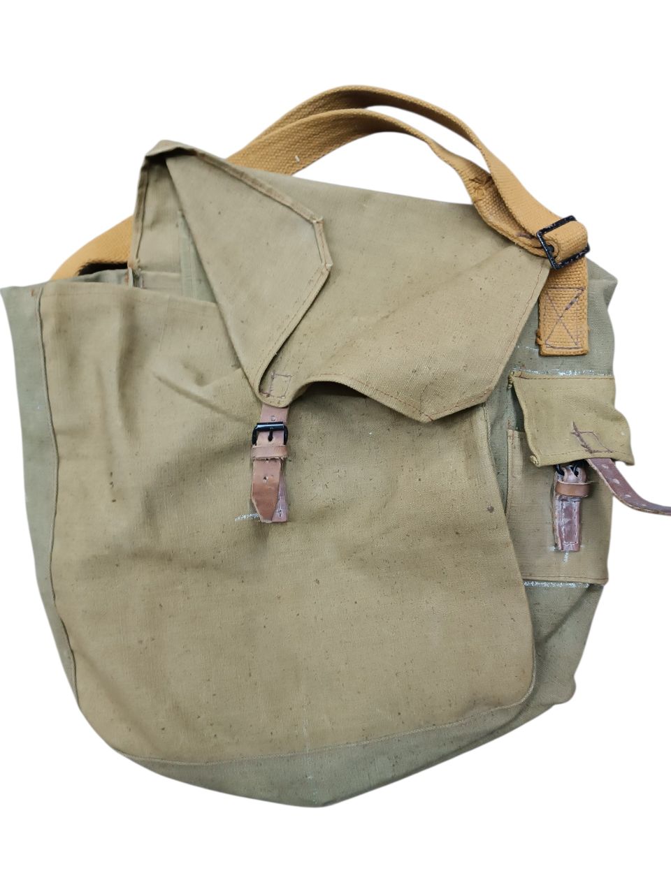 Olasz katonai válltáska – Tascapane Mod. 28/39 utódmodell (1950–60-as évek, használt)