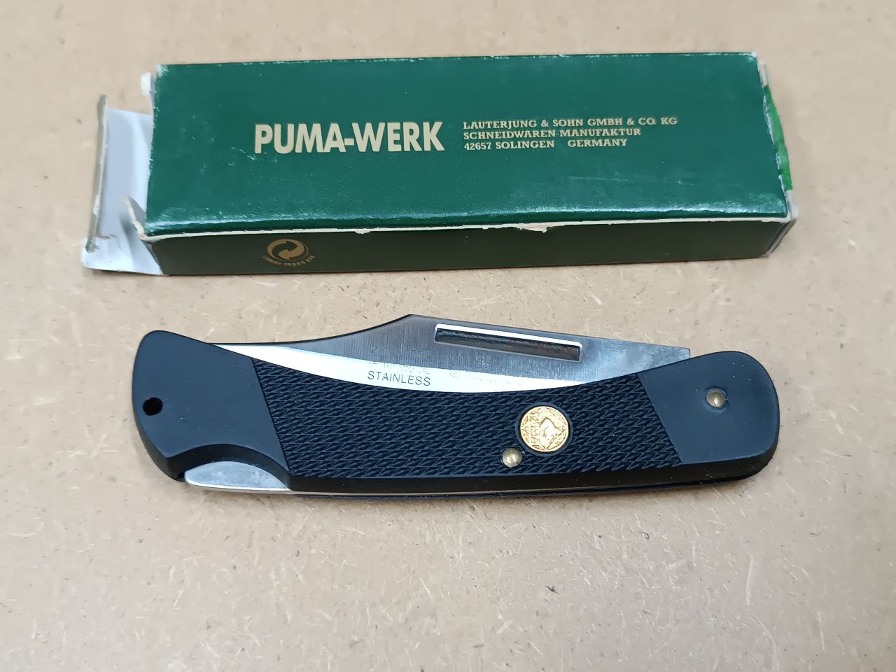 Puma Sergeant Zytel Solingen Zsebkés Fekete Markolattal