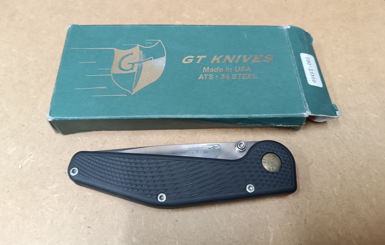 GT Knives Police Automatic GT104 ATS-34 Automata Zsebkés USA Gyári Dobozzal GT Knives Police Automatic GT104 ATS-34 Automata Zsebkés USA Gyári Dobozzal